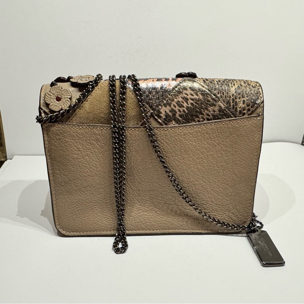 Coach Patchwork Bowery Crossbody Snakeskin 12071 in perfect preowned condition - Picture 8 of 16